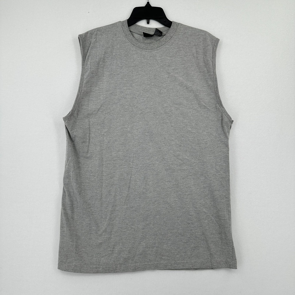 PBX Basics Muscle Tank Top Sleeveless Mens X-Large Y2K Streetwear Blank‎ Tee